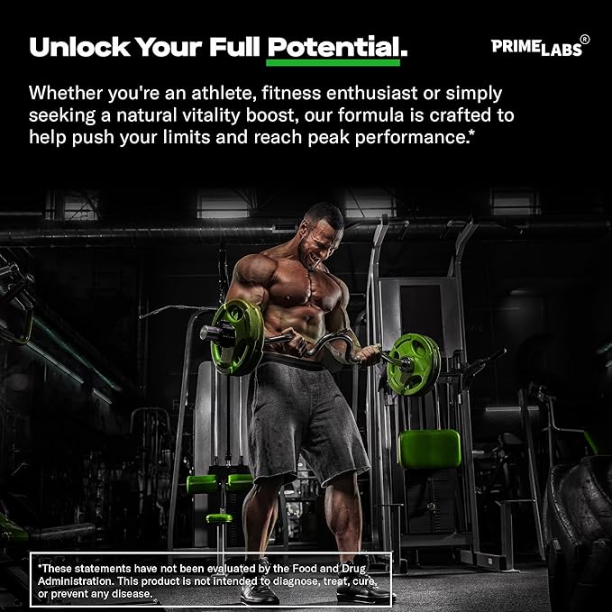 Prime Labs Tribulus Terrestris (120 ct) + Organic Black Maca (60 ct)