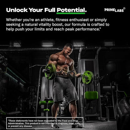 Prime Labs Tribulus Terrestris (120 ct) + Organic Black Maca (60 ct)