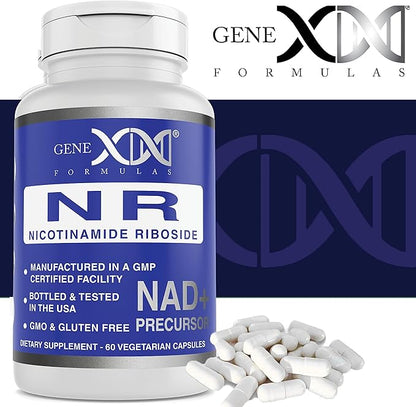 Genex Formulas NR Nicotinamide Riboside 300mg (3 Pack) NAD+ Precursor for Healthy Aging - GMP-Certified, Non-GMO, Gluten-Free, Vegetarian