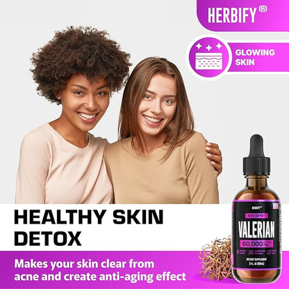 HERBIFY Bundle - K2 and D3 Drops & Valerian Root Tincture - Bone Strength & Nervous System Support