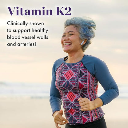 NAOMI BP Advanced, Potent Ingredients for Blood Flow and Circulation, Endothelial Function, Supports Cardiovascular and Arterial Health, 1000mg Olive Leaf Extract, 180mcg Vitamin K2 (Small, 60 Count)