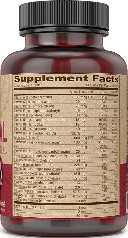 DEVA Vegan Vitamins Prenatal Multivitamin & Mineral - One Daily - 90 Vegetarian Tablets - Pack of 2