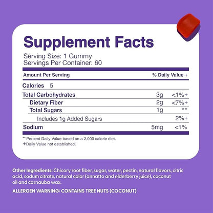 The Feel Great Vitamin Company Fiber Gummies for Kids for Digestive Support | Constipation Relief for Kids | Fruity Flavored Chewable Fiber Gummies | Vegetarian Supplements | 60 Day Supply
