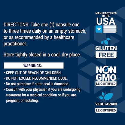 Life Extension L-Lysine, 620 mg, Essential Amino Acid for Healthy nitrogen Balance, Calcium Metabolism, Stress Response & More, Gluten-Free, Non-GMO, Vegetarian, 100 Capsules