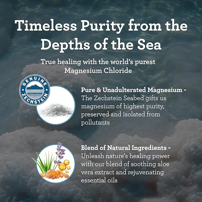 GuruNanda Magnesium Oil Spray (2 Fl Oz), Topical Magnesium Spray with Natural Essential Oils & Aloe Vera, Helps with Muscle Soreness & Relaxation, Cruelty-Free