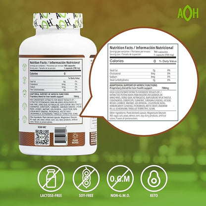 Liver Supplement – Clean, Detox and Repair Formula, Herbal Liver Support Supplement with Milk Thistle (180 Capsules)