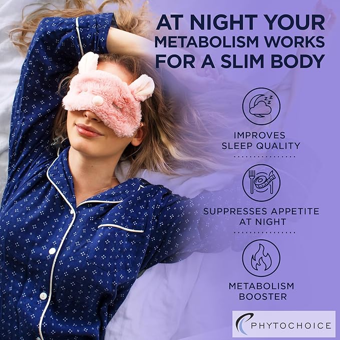 Night Time Weight Loss Pills for Women-Carb Blocker Appetite Suppressant with Melatonin-Fat Burner Diet Pills that Work Fast for Women-Nighttime Metabolism Booster-Overnight Fat Burning Pills-2 Pack