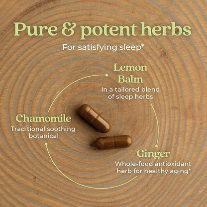 New Chapter Sleep Aid – Zyflamend Nighttime for Sleep Support with Turmeric + Valerian Root + Lemon Balm + Holy Basil, Vegetarian Capsules, 60 Count