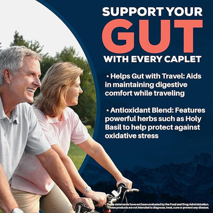 Ayush Herbs AP Traveler Digestive Support - Holy Basil & Neem Supplement for Women & Men, Source of Antioxidants, Helps Digestion, Made with Organic Ingredients - 90 Vegetarian Capsules (1 Count)