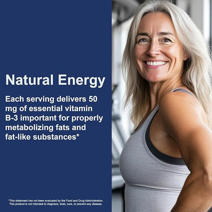 Carlson - Niacin, 50 mg, Supports Cholesterol Metabolism, Energy Production, Heart Health, Nerve Function, 300 Tablets