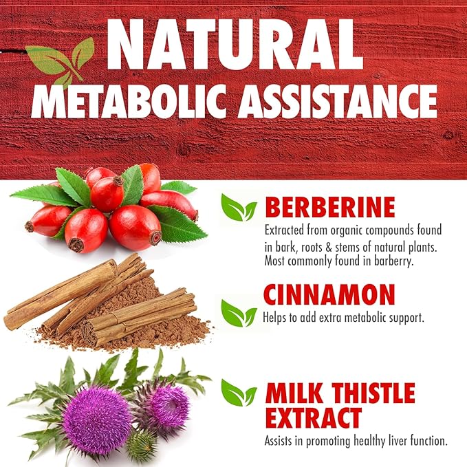 Dr. Emil Berberine 500mg Capsules - Berberine Supplement with Cinnamon, MTC Oil & Milk Thistle - Berberine HCL Made in The USA, 30-Day Supply