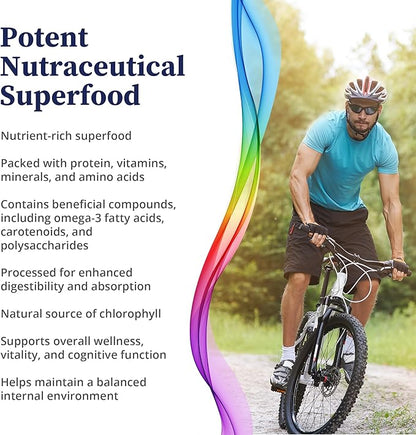 BioPure Chlorella Pyrenoidosa – 100% Organic, Cracked-Cell Wall, Nutraceutical Superfood Packed with Proteins, Vitamins, Minerals & Amino Acids that Supports Metabolism, Detox & Immunity – 400 Tablets