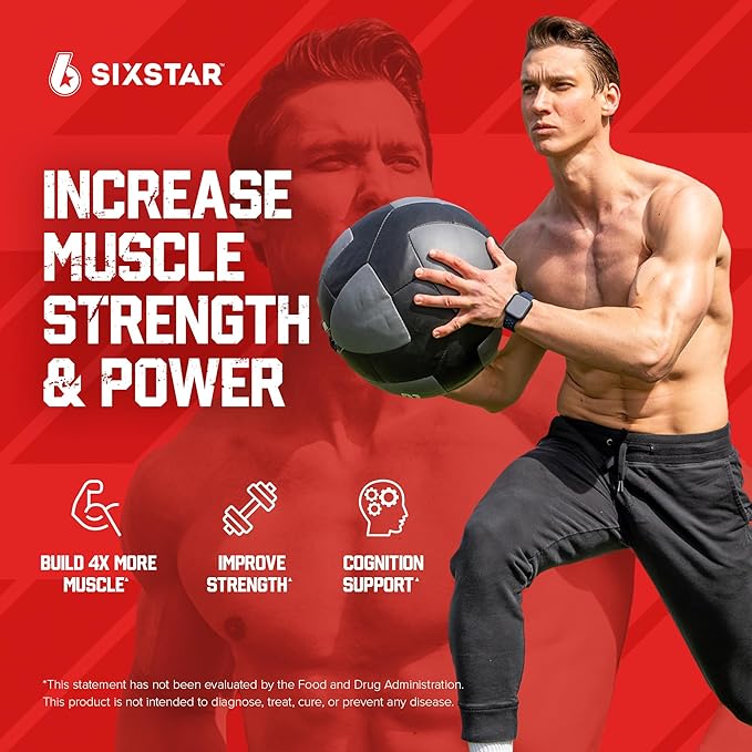 Six Star Creatine Monohydrate Powder, X3 (ICY Snow Cone) - Flavored Creatine HCl Powder Monohydrate Supplement for Muscle Building & Performance - Post Workout Supplement for Men & Women - 30 Servings