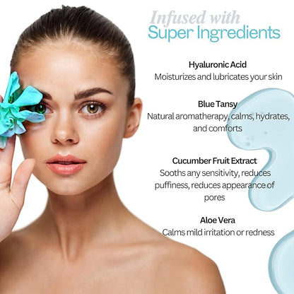 Red Light Therapy Booster Complex | Amplifies Performance of LED Beauty Wands, Masks, & Skincare Devices - w/Blue Tansy, Hyaluronic Acid, Cooling Cucumber, Aloe Vera