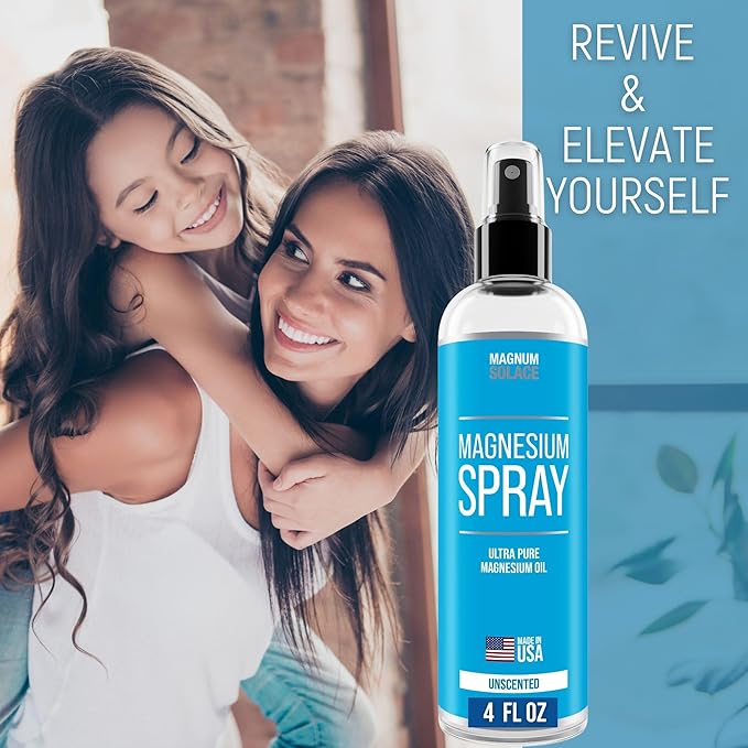 Magnesium Spray - USP Grade Pure Magnesium Oil Spray - Made in USA Since 2008, 4 oz