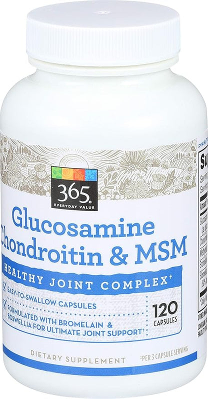 365 Everyday Value, Glucosamine Chondroitin & MSM, 120 ct