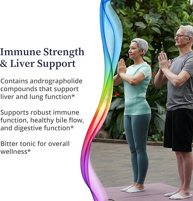 BioPure Andrographis – Organic Herbal Extract of Andrographis paniculata with Andrographolides for Immune System, Liver Health, Respiratory Support, Microbiome Balance, & Overall Wellness – 2 fl oz