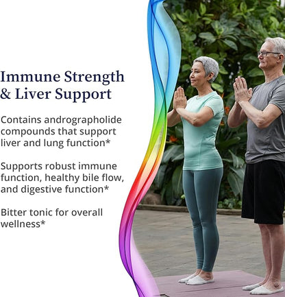 BioPure Andrographis – Organic Herbal Extract of Andrographis paniculata with Andrographolides for Immune System, Liver Health, Respiratory Support, Microbiome Balance, & Overall Wellness – 2 fl oz