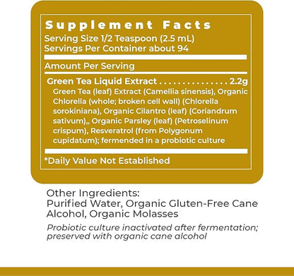 Premier Research Labs Green Tea-ND - Liquid Green Tea Extract with Fermented Supplement Formula - Probiotic Herbal Digestive Supplement with Vegan Formula* - 8 fl oz