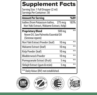 PotentStream Drops - Original Formula, Natural Liquid Supplement with Plant Extracts | 100% Natural, Made in USA, 6 Month Supply