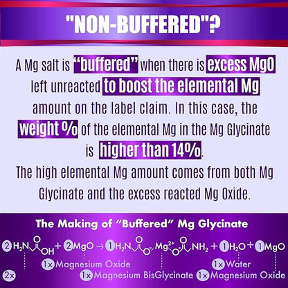 Magnesium Glycinate with Vitamin B6 Research Proven to Enhance Absorption, 1350mg Fully Chelated - Supports Sleep, Stress Relief, Energy, Muscle Cramps - Gluten Free, NonGMO, 180 Vegan Capsules