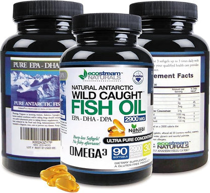 Wild Caught Omega 3 Fish Oil DPA-EPA-DHA Supplement 2,900 Milligrams - Now with Even More DPA-EPA-DHA