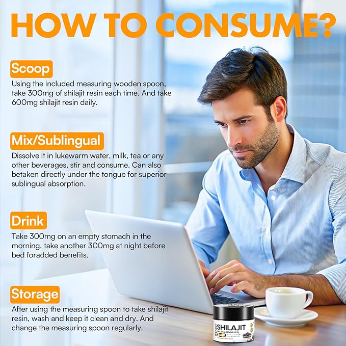 Shilajit Resin, Shilajit for Men & Women, Shilajit Pure Himalayan Organic - 600mg Potency Gold Grade, with 85+ Trace Minerals, Fulvic & Humic Acid, for Stamina, Immunity & Strength, 83 Servings (50g)