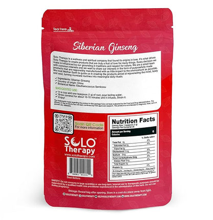 Siberian Ginseng Root 28 Grams - Cut and Sifted - Siberian Ginseng Tea - Eleutherococcus Senticosus - Resealable Bag (Siberian Ginseng Root)