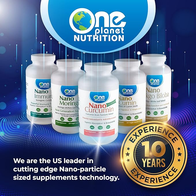 Nano Andrographis 500 mg Veggie Capsules (120 Servings), Andrographis paniculata Extract, Nano for Superior Absorption, Supports Overall Wellness, Non-GMO, Vegan, Gluten-Free