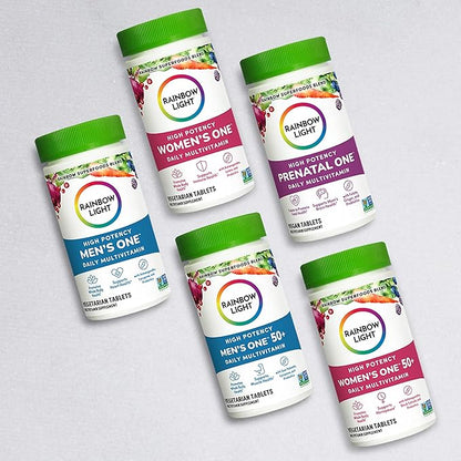 Rainbow Light High-Potency Prenatal One Multivitamin, Prenatal Health Multivitamin Supports Mom's Health and Baby's Development, With Vitamin C, Vegan, 30 Count
