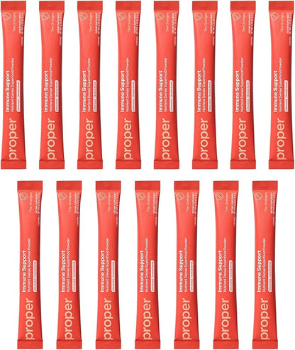 Proper, The Oranges Immune Support Supplement. Orange Tangerine Drink Mix. Elderberry Vitamin C and Zinc Complex with Echinacea, Immunity Vitamins, Phytonutrients and Gut Health Probiotic