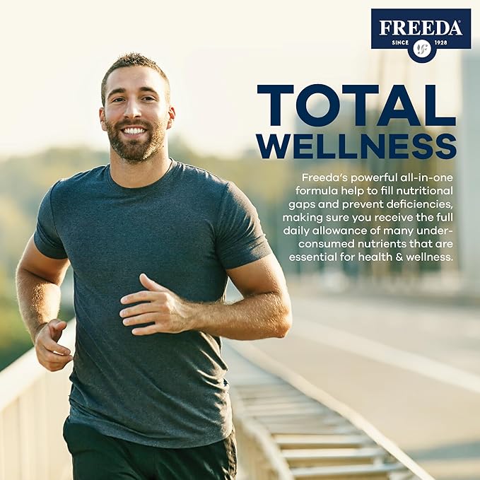 FREEDA Multivitamin - Iron Free Ultra Kosher Multi Vitamins Supplements for Women Health - Men’s Vitamins for Men Health - Multivitamins for Men & Women Adult Vitamins Multivitamin, 120