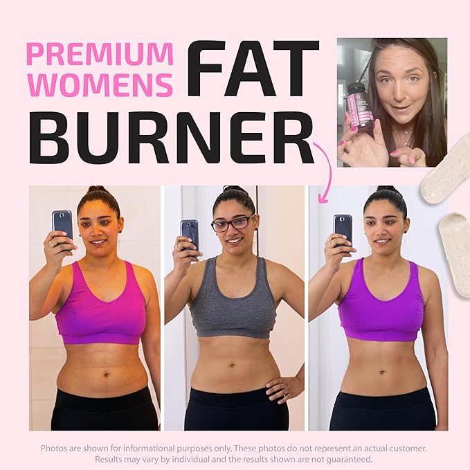 Fat Burners For Women | Weight Loss Pills for Women Belly Fat | Raspberry Ketones | Appetite Suppressant, Metabolism Booster & Bloating Relief | Diet Pills, Weight Loss Supplements | 120 Capsules