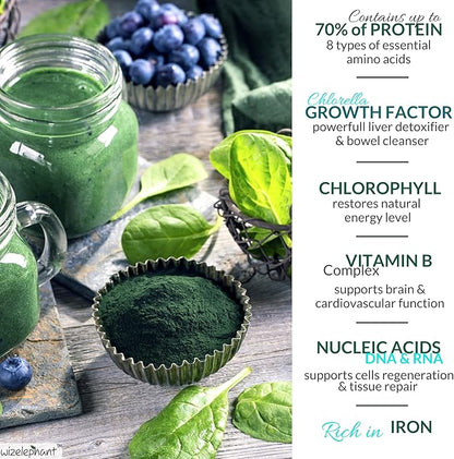 Organic Spirulina Chlorella Tablets - 400 Count - 2-in-1 Superfood Algae Supplement for Natural Immune Support, Detox and Energy Boost. Broken Cell Wall. Organic Chlorophyll. Espirulina