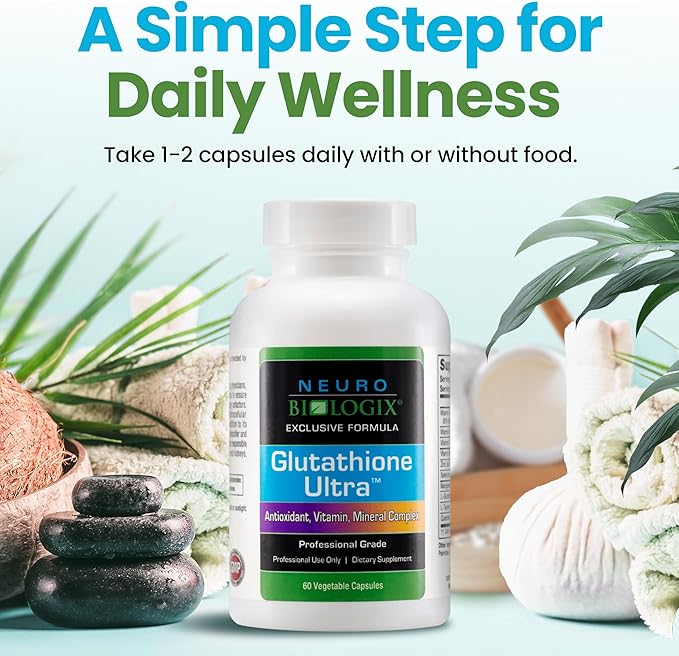 Glutathione Ultra Complex – Comprehensive Antioxidant Support for Detox & Immune System Function - Glutathione Supplement with L-glutathione, Quercetin, Zinc, Selenium & Vitamins A & C - 60 Capsules