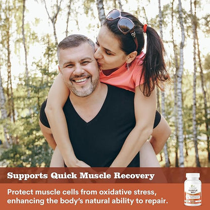 Muscle REx - Joint, Muscle & Nerve Support - Relax Aches & Chronic Discomfort Plant-Based Supplement (60 Capsules)