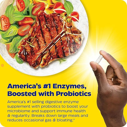 Enzymedica Digest Gold + Probiotics, 2-in-1 Formula for Gut Health, Digestive Enzymes & 1.5 Billion Active Probiotic Cultures, 45 Count