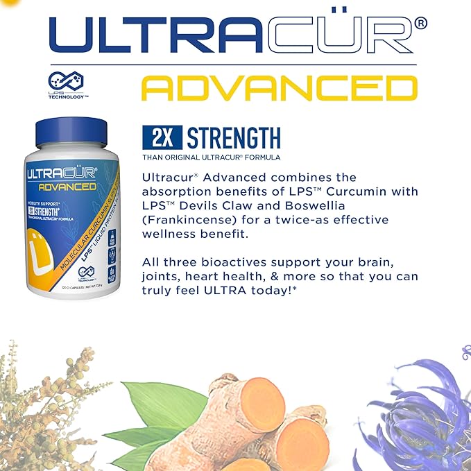 Advanced Joint Support Supplement with High Absorption Curcumin - Extra Strength Protisorb Liquid Protein Scaffold - Supports Mobility & Flexibility with Devils Claw & Boswellia - 60 Capsules