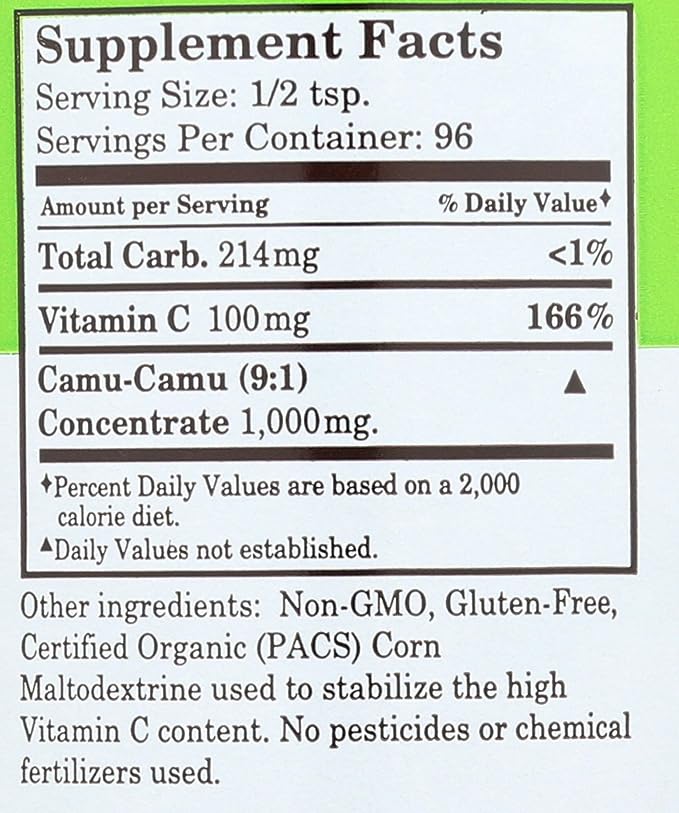 Whole World BOTANICALS Royal Camu Powder, 3.5 OZ