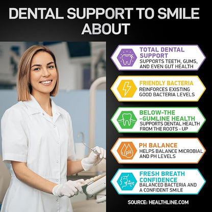 Liquid Melatonin 3mg and Dental Probiotics for Teeth and Gums Advanced Health Bundle