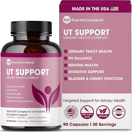 Pure D Mannose Capsules 1000mg Per Serve - Fast Acting UTI Support - Urinary Tract Cleanse & Bladder Health - Cranberry, D-Mannose, Dandelion, Hibiscus Flower - 60 Veggie Caps