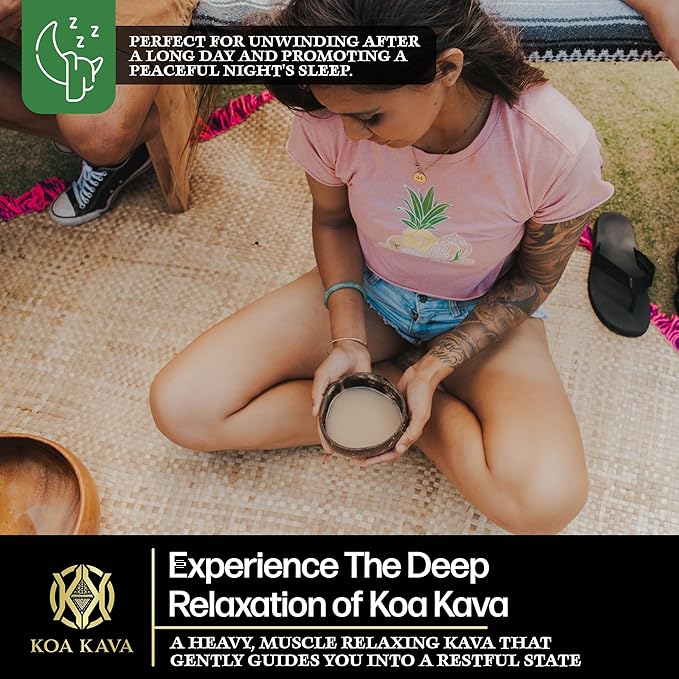 8 Oz Premium Vanuatu Waka Kava with Drawstring Kava Strainer