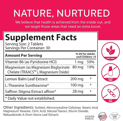 Zahler ChildCalm, Kosher Fruit Punch Chewable Magnesium for Kids - Natural Calm, Mood Support, and Relaxation - Calming Kids Magnesium Supplement Childrens Magnesium, 60 Tablets