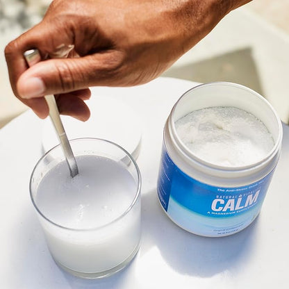 Natural Vitality Calm Magnesium Supplement, Anti-Stress Drink Mix Powder, Gluten Free, Vegan, & Non-GMO, Orange, 8 oz