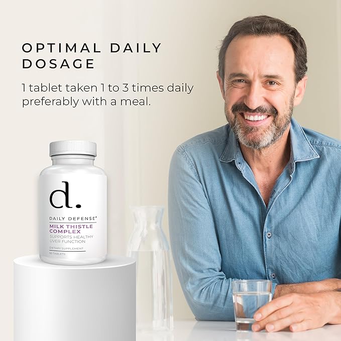 Pure Milk Thistle Herbal Supplements - 450mg Milk Thistle Extract for Liver Detox & Liver Support Supplement - Vegan Dietary Supplements for Women & Men, 60 Tablets