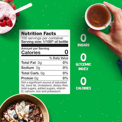 Pyure Organic Stevia Liquid Sweetener Keto Sugar Substitutes, Zero Calorie, Zero Sugar, Zero Carb, Plant-Based Sugar Free Liquid Stevia Extract, Simply Sweet, 1.8 oz (Pack of 4)