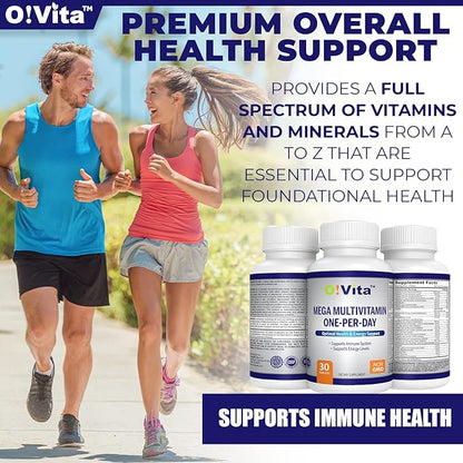 Mega Multivitamin One-per-Day, Supports Immune System, foundational Health, Full Spectrum of Vitamins and Minerals, and Much More ...30-Day Supply (30 Non-GMO Tablets)
