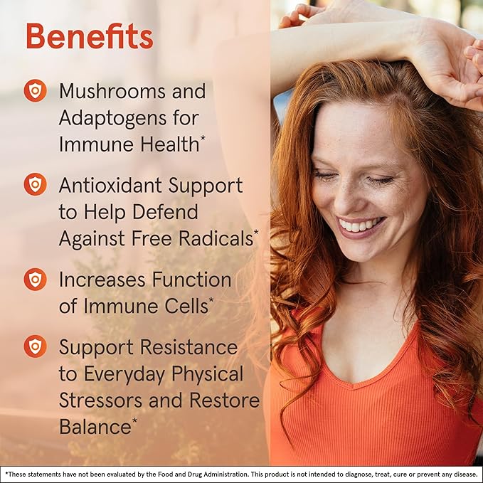 Jarrow Formulas Immune Optimizer with Cordyceps, Reishi, Lion’s Mane, Shiitake, King Trumpet, and Turkey Tail Mushrooms, Dietary Supplement with Andrographis Extract, 90 Veggie Capsules, 30 Day Supply