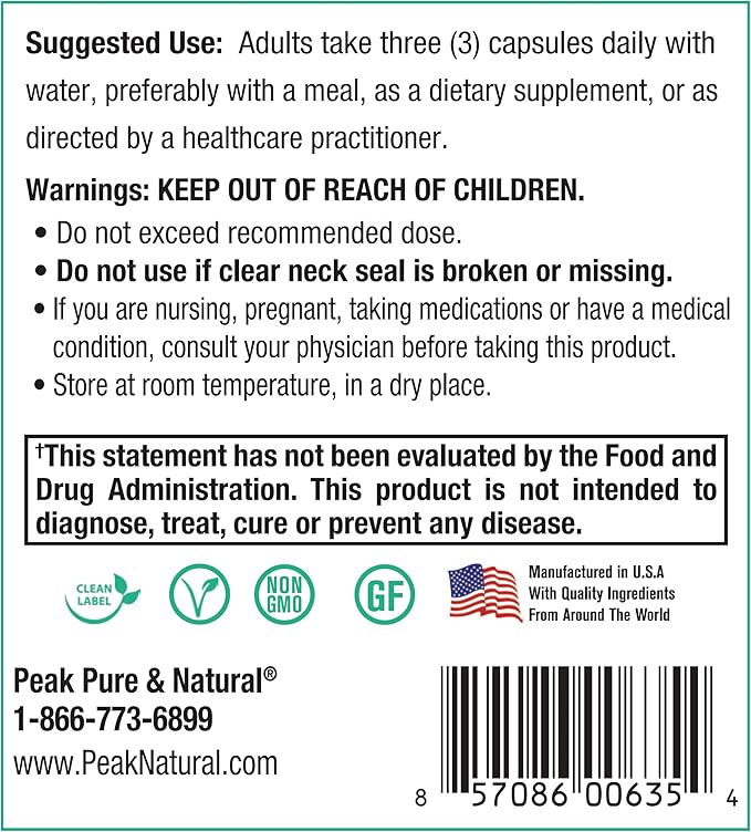 Peak Prostate Support - Natural Prostate Supplements for Men with Saw Palmetto, Beta-Sitosterol, Lycopene and 7 Targeted Nutrients - Promotes Prostate Health and Urinary Tract Health (90 Capsules)