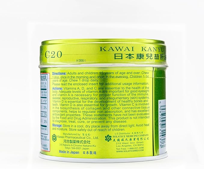 Kawai Kanyu Drops C20 Vitamin A, D and C - E77-solstice-KWC20(orange flavor)